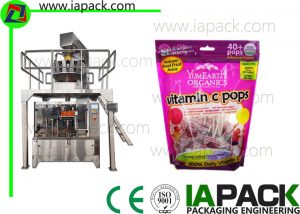 Candy Premade Pouch Μηχανή Συσκευασίας Περιστροφική Προμορφωμένη Συμπλήρωση Συσκευασίας Σφραγίδων