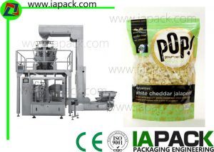 Popcorn Premade Πούδρα Πλήρωση σφράγιση μηχάνημα με πολλαπλάσιο Κλίμακα Κεφαλής