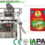 μηχανή συσκευασίας πατατών τσιπ φερμουάρ φερμουάρ